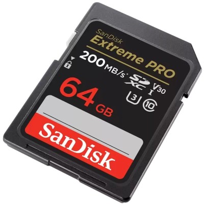 Карта пам'яті SanDisk SD 64GB C10 UHS-I U3 R200/W90MB/s Extreme Pro V30 (SDSDXXU-064G-GN4IN) Карта пам'яті SanDisk SD 64GB C10 UHS-I U3 R200/W90MB/s Extreme Pro V30 (SDSDXXU-064G-GN4IN)