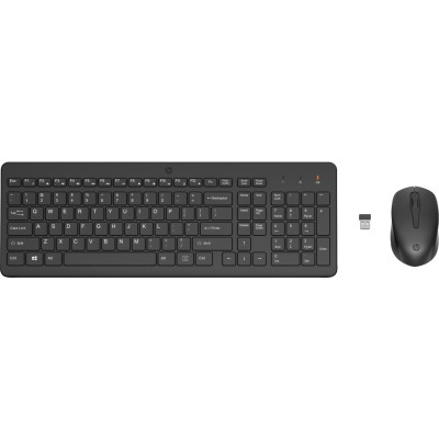Комплект клавіатура та миша HP 330, WL, EN/RU, чорний (2V9E6AA)