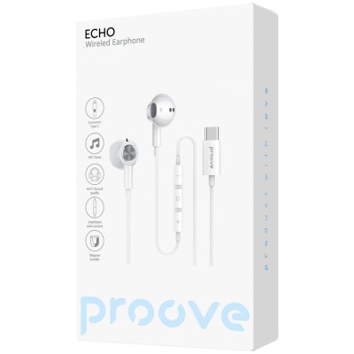 Провідні навушники Proove Echo (Type-C) (ECWE00000202) white