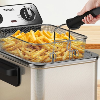 Фритюрниця Tefal Filtra Pro, 2400Вт, ємність-3л, механічне керув., від 150°C до 190°C нержавіюча сталь, чорний (FR511170) Фритюрниця Tefal Filtra Pro, 2400Вт, ємність-3л, механічне керув., від 150°C до 190°C нержавіюча сталь, чорний (FR511170)