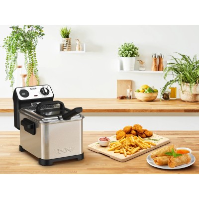 Фритюрниця Tefal Filtra Pro, 2400Вт, ємність-3л, механічне керув., від 150°C до 190°C нержавіюча сталь, чорний (FR511170) Фритюрниця Tefal Filtra Pro, 2400Вт, ємність-3л, механічне керув., від 150°C до 190°C нержавіюча сталь, чорний (FR511170)
