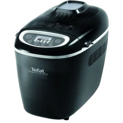 Хлібопічка Tefal Bread of the World 1600Вт, програм-19, макс.вага -1,5кг, форма-квадрат, пластик, чорний (PF611838)