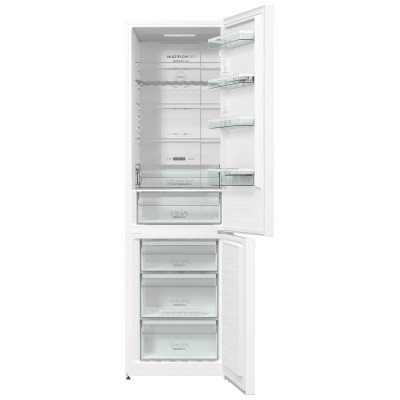 Холодильник з нижн. мороз. камерою Gorenje NRK6202AW4, 200х60х60см, 2 двері, 235( 96)л, А++, Total NF , Зона св-ті, Зовн. Диспл,