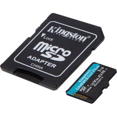 Карта пам'яті Kingston MicroSDXC 1TB Canvas Go Plus Gen4 200MB/s A2 U3 V30 + SD-адаптер (SDCG4/1TB)