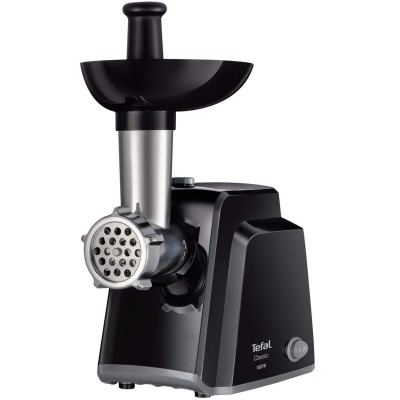 М'ясорубка Tefal Classic, 1400Вт, 1.7кг/хв, 2 решітки, насадка для ковбас, пластик, чорний (NE105838) М'ясорубка Tefal Classic, 1400Вт, 1.7кг/хв, 2 решітки, насадка для ковбас, пластик, чорний (NE105838)