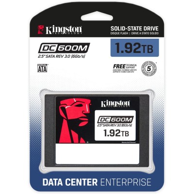 Накопичувач SSD Kingston 2.5" 1.9TB SATA DC600M (SEDC600M/1920G) Накопичувач SSD Kingston 2.5" 1.9TB SATA DC600M (SEDC600M/1920G)