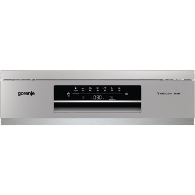 Посудомийна машина Gorenje, 16компл., A+++, 60см, дисплей, 3 кошика, AquaStop, сірий (GS643E90X)
