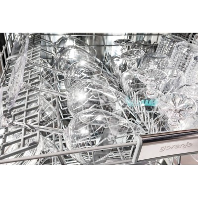 Посудомийна машина Gorenje, 16компл., A+++, 60см, дисплей, 3 кошика, AquaStop, сірий (GS643E90X)