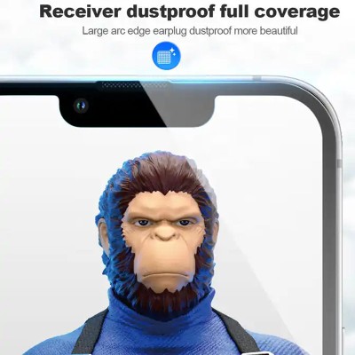 Захисне 2.5D скло Blueo Corning Gorilla Glass для Apple iPhone 15 Plus / 16 Plus (6.7") Чорний