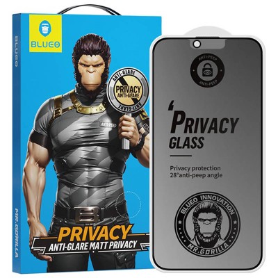 Захисне 2.5D скло Blueo Full Cover Anti-Peep Matte для Apple iPhone 13 Pro / 13 / 14 (6.1") Чорний Захисне 2.5D скло Blueo Full Cover Anti-Peep Matte для Apple iPhone 13 Pro / 13 / 14 (6.1") Чорний