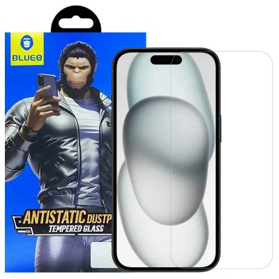 Захисне 2.5D скло Blueo Full Cover HD Clear для Apple iPhone 15 Pro Max (6.7") Прозрачное
