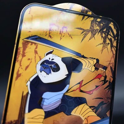 Захисне скло 5D Anti-static Panda (тех.пак) для Apple iPhone 15 Plus / 16 Plus (6.7") Чорний