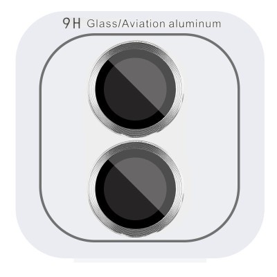 Захисне скло Metal Classic на камеру (в упак.) для Apple iPhone 16 (6.1") / 16 Plus (6.7") Срібний / Silver