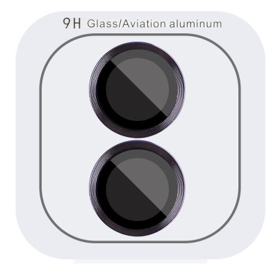 Захисне скло Metal Classic на камеру (в упак.) для Apple iPhone 16 (6.1") / 16 Plus (6.7") Чорний / Black