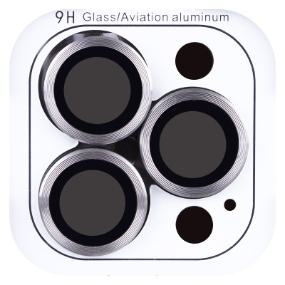 Захисне скло Metal Classic на камеру (в упак.) для Apple iPhone 16 Pro (6.3") / 16 Pro Max (6.9") Сірий / Titanium Gray