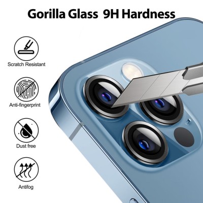 Захисне скло Metal Classic на камеру (в упак.) для Apple iPhone 16 Pro (6.3") / 16 Pro Max (6.9") Чорний / Black Захисне скло Metal Classic на камеру (в упак.) для Apple iPhone 16 Pro (6.3") / 16 Pro Max (6.9") Чорний / Black