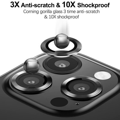 Захисне скло Metal Classic на камеру (в упак.) для Apple iPhone 16 Pro (6.3") / 16 Pro Max (6.9") Чорний / Black Захисне скло Metal Classic на камеру (в упак.) для Apple iPhone 16 Pro (6.3") / 16 Pro Max (6.9") Чорний / Black