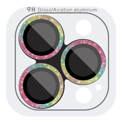 Захисне скло Metal Sparkles на камеру (в упак.) для Apple iPhone 15 Pro (6.1") /15 Pro Max (6.7") Бузковий / Rainbow Захисне скло Metal Sparkles на камеру (в упак.) для Apple iPhone 15 Pro (6.1") /15 Pro Max (6.7") Бузковий / Rainbow