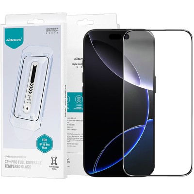 Захисне скло Nillkin (CP+PRO) для Apple iPhone 16 Pro Max (6.9") (+ аппликатор) Чорний