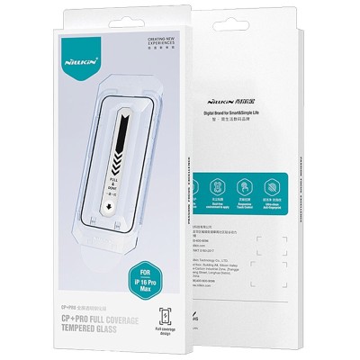 Захисне скло Nillkin (CP+PRO) для Apple iPhone 16 Pro Max (6.9") (+ аппликатор) Чорний
