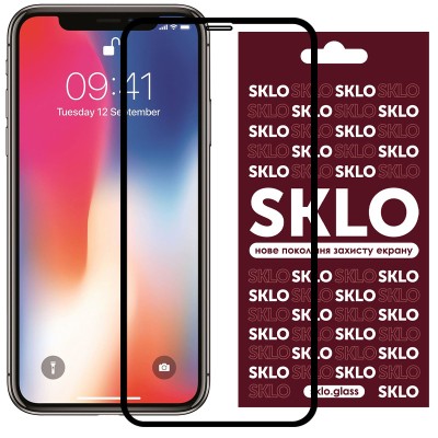 Захисне скло SKLO 3D для Apple iPhone 11 / XR (6.1") Чорний Захисне скло SKLO 3D для Apple iPhone 11 / XR (6.1") Чорний