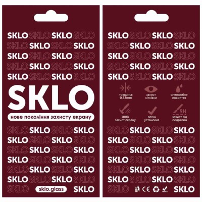 Захисне скло SKLO 3D для Realme 12 4G / 12+ 5G / 13 4G Чорний