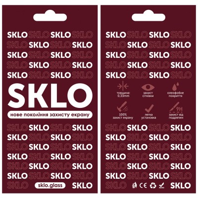 Захисне скло SKLO 3D для Realme C30s / C31 / C25s Чорний