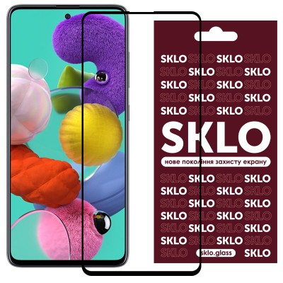 Захисне скло SKLO 3D для Samsung Galaxy A51 / M31s Чорний Захисне скло SKLO 3D для Samsung Galaxy A51 / M31s Чорний