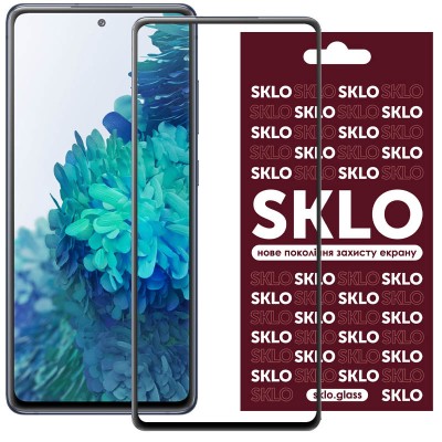 Захисне скло SKLO 3D для Samsung Galaxy S20 FE Чорний Захисне скло SKLO 3D для Samsung Galaxy S20 FE Чорний