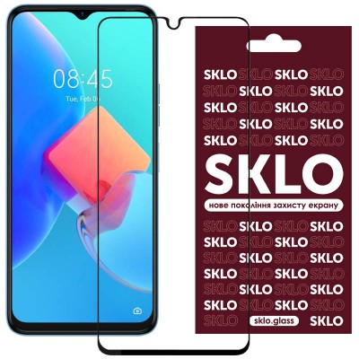 Захисне скло SKLO 3D для TECNO Spark 8C / Spark Go 2022 (KG5m) Чорний Захисне скло SKLO 3D для TECNO Spark 8C / Spark Go 2022 (KG5m) Чорний