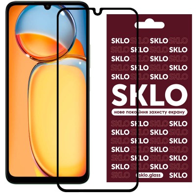 Захисне скло SKLO 3D для Xiaomi Redmi 13C / Poco C65 Чорний Захисне скло SKLO 3D для Xiaomi Redmi 13C / Poco C65 Чорний