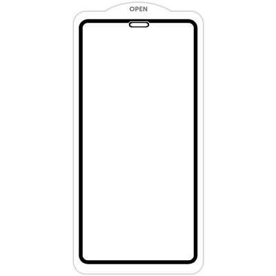 Захисне скло SKLO 5D (тех.пак) для Apple iPhone 12 mini (5.4") Чорний / Біла підкладка