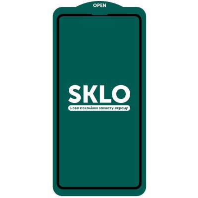 Захисне скло SKLO 5D (тех.пак) для Apple iPhone 15 / 16 (6.1") Чорний