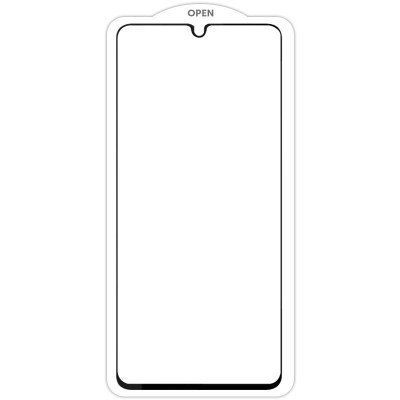 Захисне скло SKLO 5D (тех.пак) для Oppo A57s / A77 / A77s Чорний / Біла підкладка