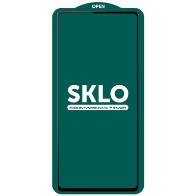 Захисне скло SKLO 5D (тех.пак) для Samsung Galaxy S21 FE Чорний
