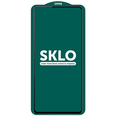 Захисне скло SKLO 5D (тех.пак) для Xiaomi Redmi 12 / Poco M6 Pro 5G / Redmi 13 / Poco M6 4G Чорний