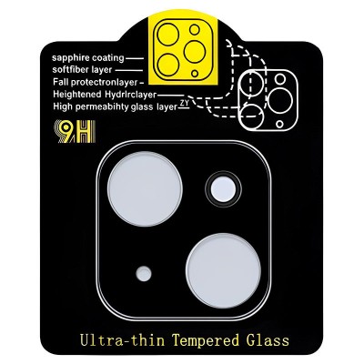 Захисне скло на камеру Full Block (тех.пак) для Apple iPhone 13 mini (5.4") / 13 (6.1") Чорний Захисне скло на камеру Full Block (тех.пак) для Apple iPhone 13 mini (5.4") / 13 (6.1") Чорний