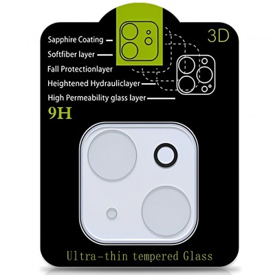 Захисне скло на камеру Full Block (тех.пак) для Apple iPhone 15 (6.1") / 15 Plus (6.7") Прозорий