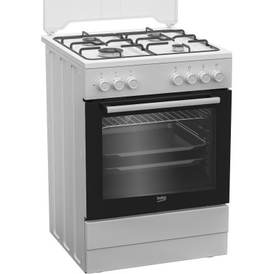 Плита Beko комбінована, 66л, 60x60см, конвекція, білий (FBM62120WD)