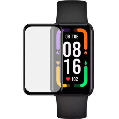 Полімерна плівка 3D (full glue) (тех.пак) для Xiaomi Mi Band 7 Pro Чорний