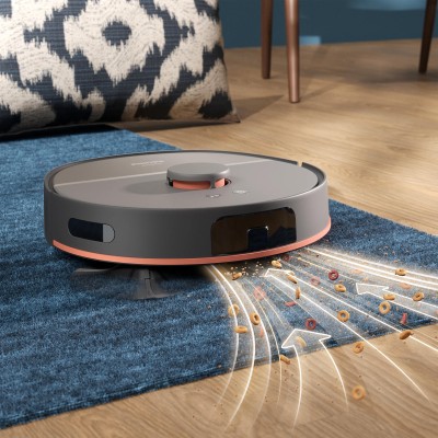 Робот-пилосос Philips Series 5000, h=29.2см, вологе прибирання, конт пил -0.26л, вода -0.27л, автон. робота до 200хв, EPA 10, чо