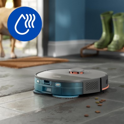 Робот-пилосос Philips Series 5000, h=29.2см, вологе прибирання, конт пил -0.26л, вода -0.27л, автон. робота до 200хв, EPA 10, чо
