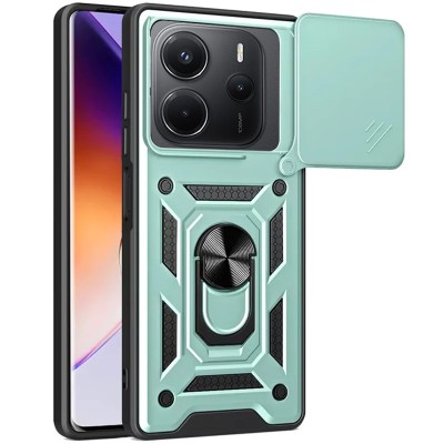 Ударостійкий чохол Camshield Serge Ring для Xiaomi Redmi Note 14 4G (Europe version) Зелений