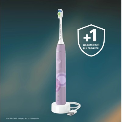 Щітка зубна електр. Philips, Sonicare 4100 Series, 31т. колив/хв, насадок-1, бузковий Щітка зубна електр. Philips, Sonicare 4100 Series, 31т. колив/хв, насадок-1, бузковий