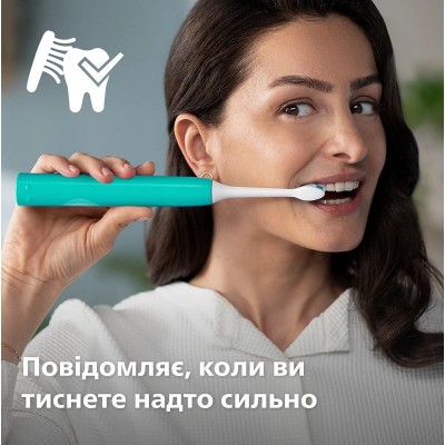 Щітка зубна електр. Philips, Sonicare 4100 Series, 31т. колив/хв, насадок-1, зелений Щітка зубна електр. Philips, Sonicare 4100 Series, 31т. колив/хв, насадок-1, зелений