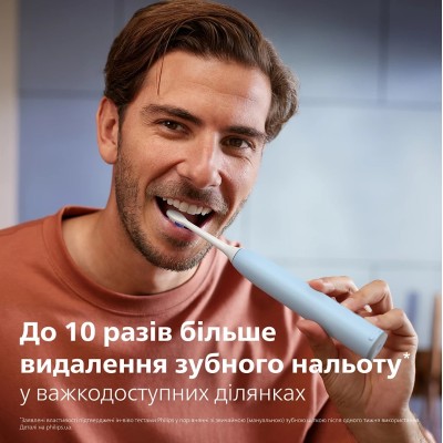 Щітка зубна електр. Philips, Sonicare 6100 Series, 62т. колив/хв, насадок-1, футляр, блакитний (HX7406/02) Щітка зубна електр. Philips, Sonicare 6100 Series, 62т. колив/хв, насадок-1, футляр, блакитний (HX7406/02)