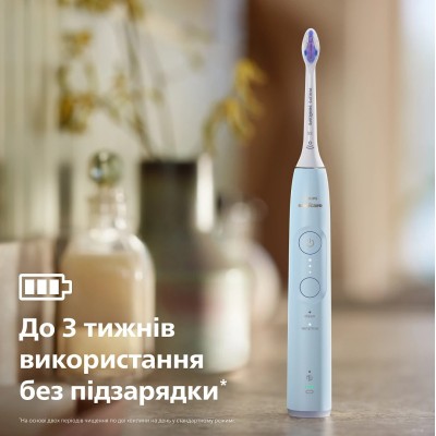 Щітка зубна електр. Philips, Sonicare 6100 Series, 62т. колив/хв, насадок-1, футляр, блакитний (HX7406/02) Щітка зубна електр. Philips, Sonicare 6100 Series, 62т. колив/хв, насадок-1, футляр, блакитний (HX7406/02)