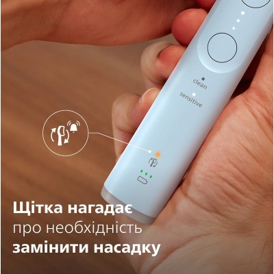 Щітка зубна електр. Philips, Sonicare 6100 Series, 62т. колив/хв, насадок-1, футляр, блакитний (HX7406/02) Щітка зубна електр. Philips, Sonicare 6100 Series, 62т. колив/хв, насадок-1, футляр, блакитний (HX7406/02)