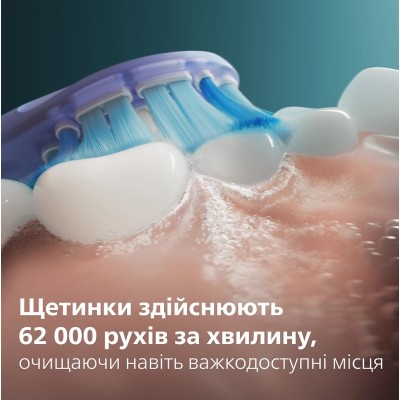 Щітка зубна електр. Philips, Sonicare 7100 Series, 62т. колив/хв, насадок-1, футляр, білий (HX7420/01)