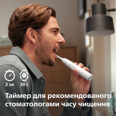 Щітка зубна електр. Philips, Sonicare 7100 Series, 62т. колив/хв, насадок-1, футляр, білий (HX7420/01)